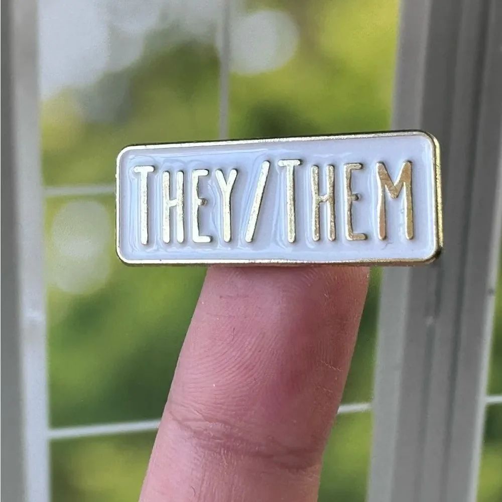 They/ Them Enamel Pin/ Brooch